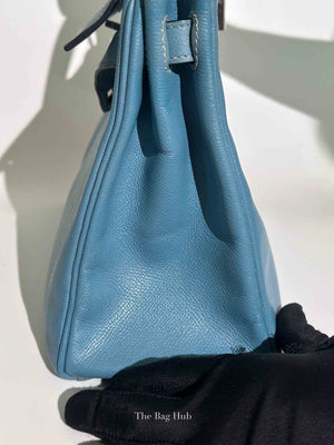 Hermes Bleu Jean Epsom Retourne 28 Kelly Bag PHW