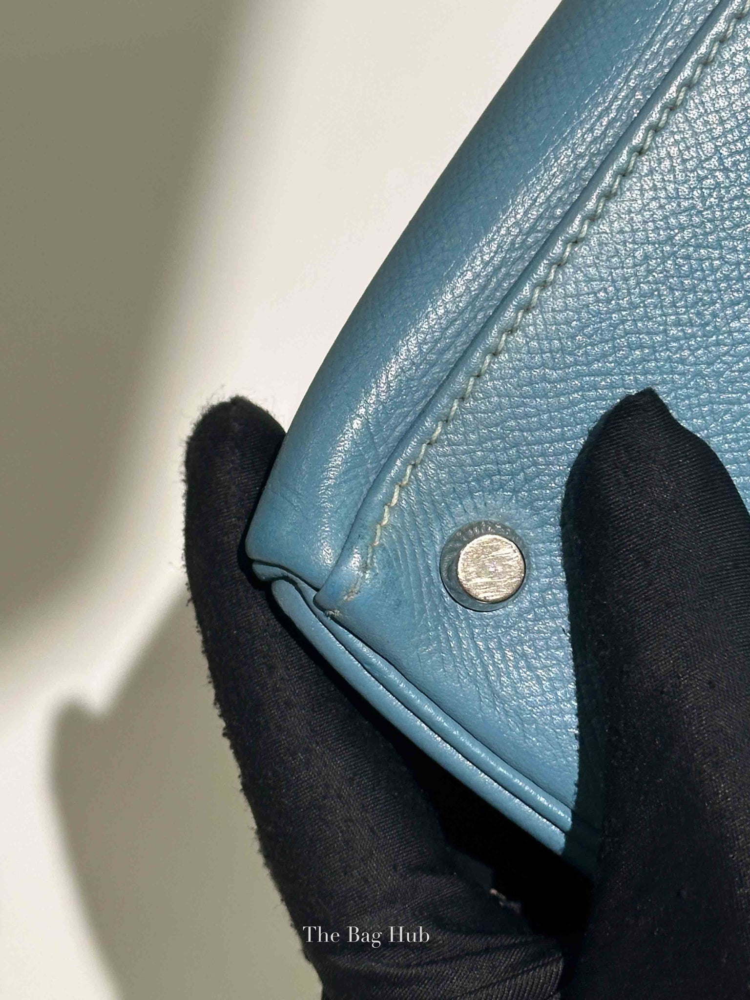 Hermes Bleu Jean Epsom Retourne 28 Kelly Bag PHW