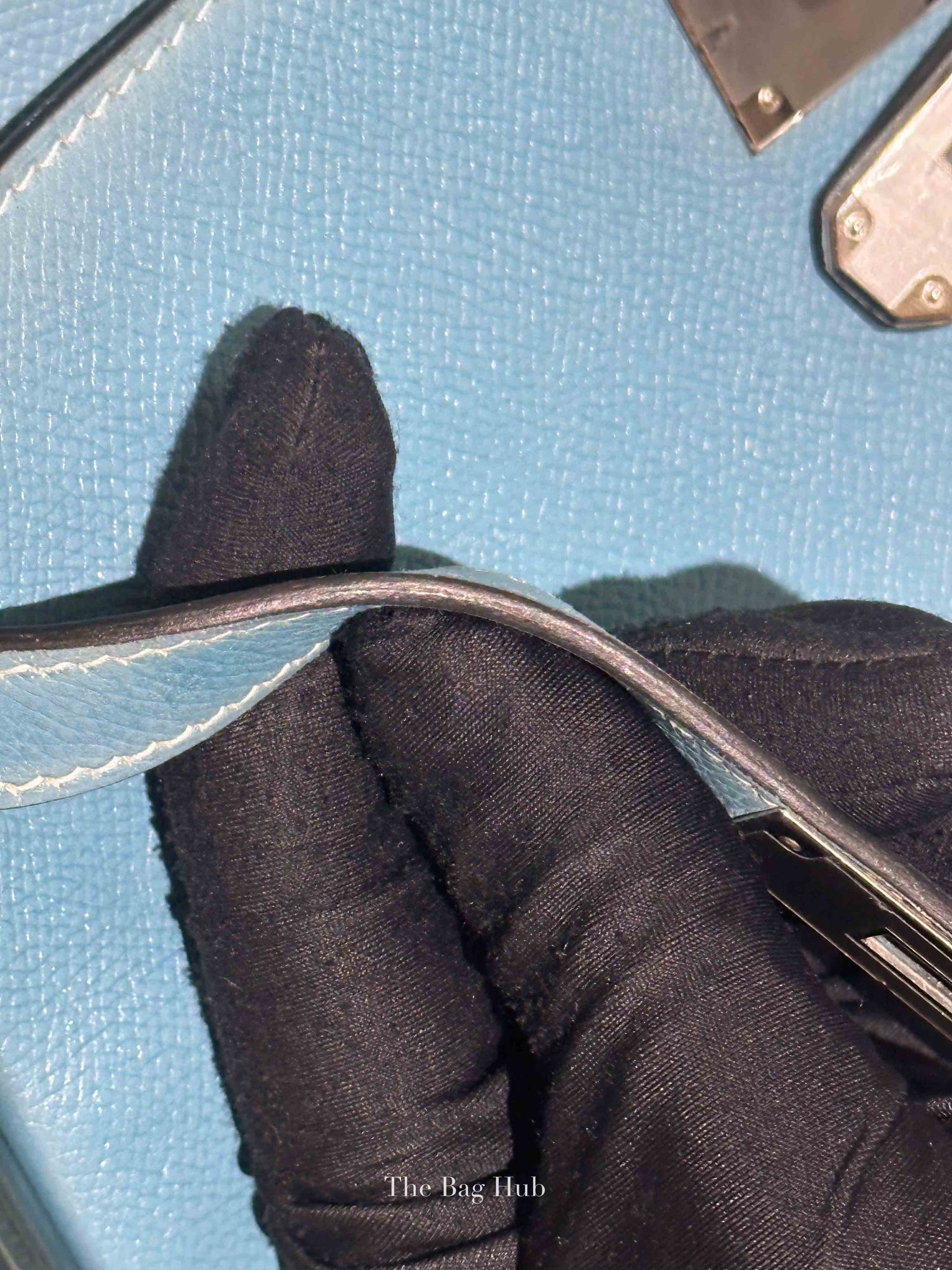 Hermes Bleu Jean Epsom Retourne 28 Kelly Bag PHW