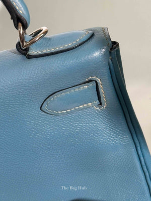 Hermes Bleu Jean Epsom Retourne 28 Kelly Bag PHW