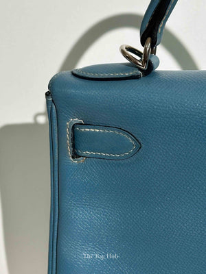 Hermes Bleu Jean Epsom Retourne 28 Kelly Bag PHW
