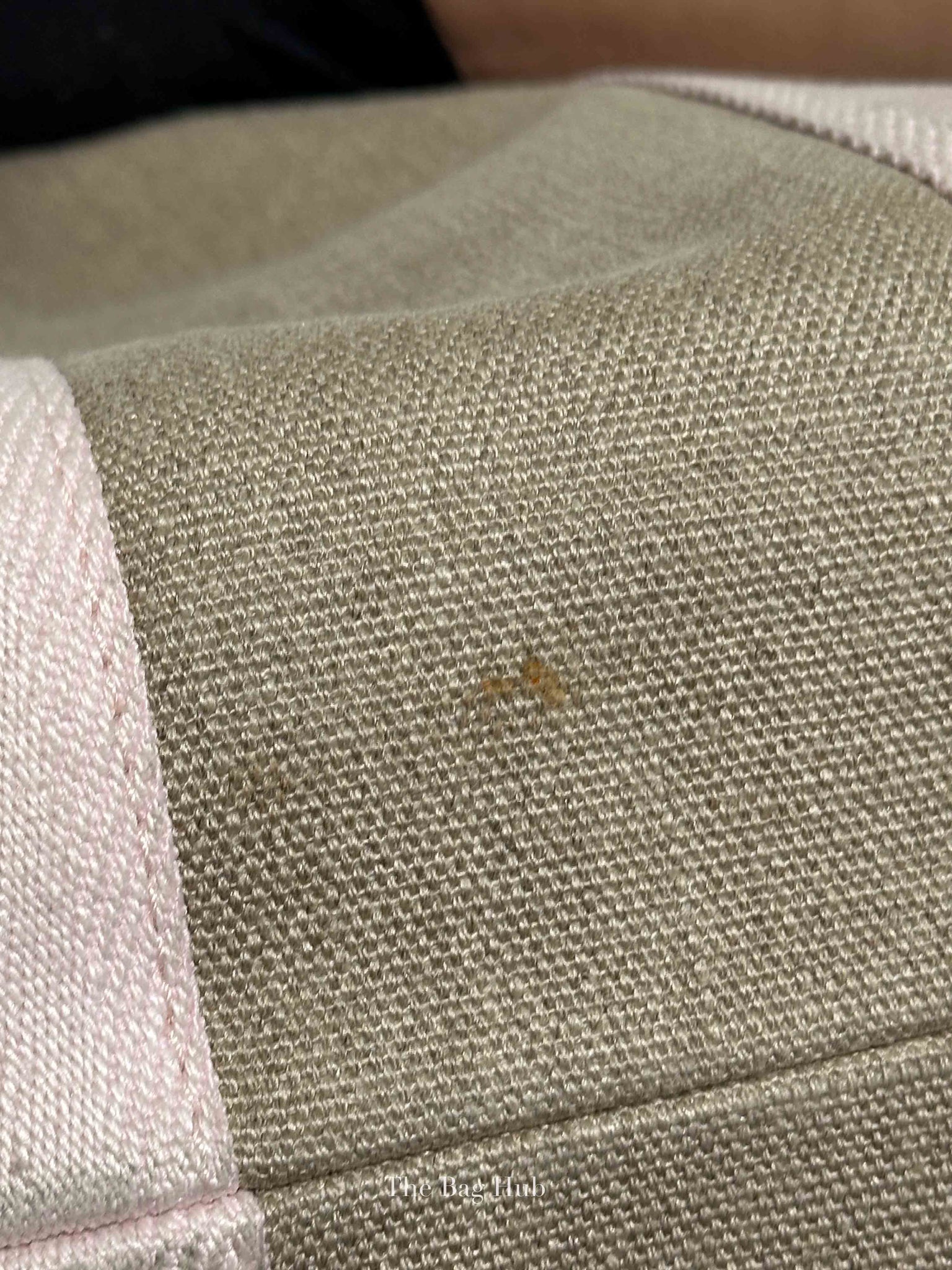 Chloe White/Pink Canvas Medium Woody Tote Bag