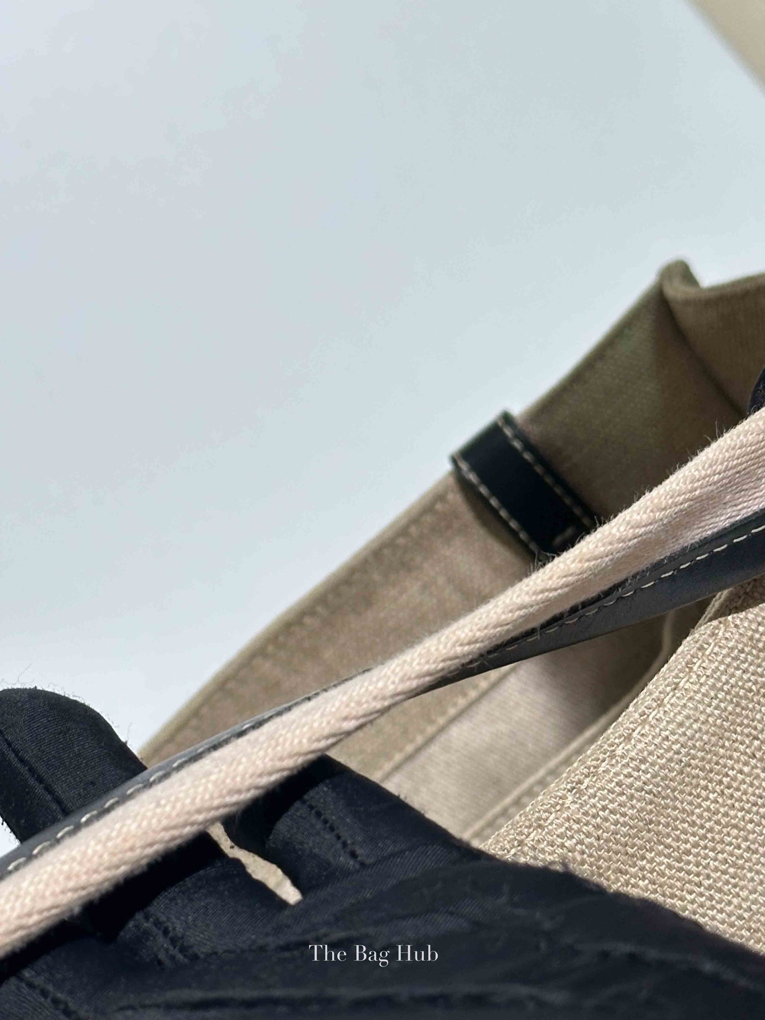 Chloe White/Pink Canvas Medium Woody Tote Bag