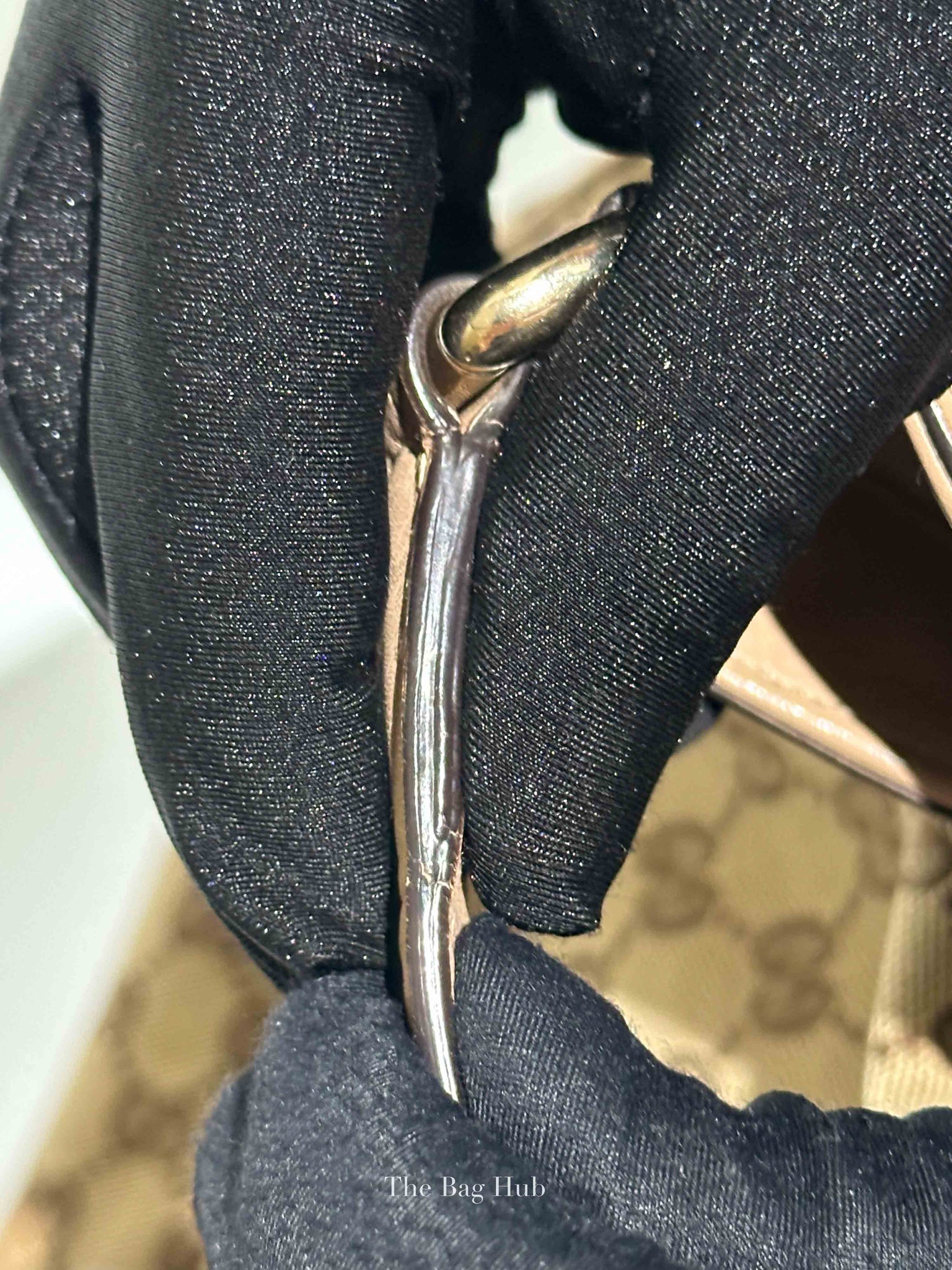 Gucci Beige Canvas GG Dressage Hobo Bag
