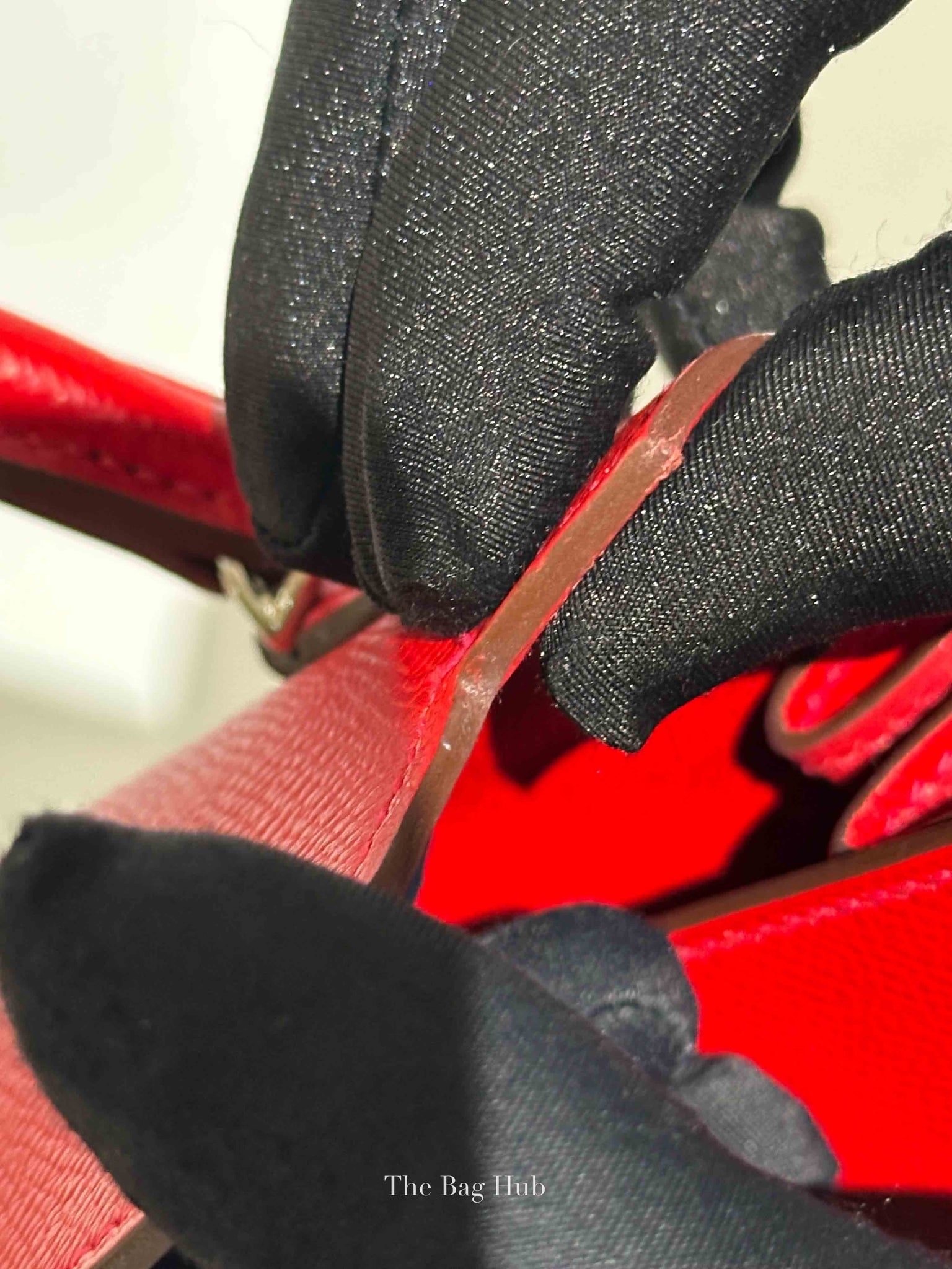 Hermes Rouge Epsom Leather Kelly 28 Bag PHW