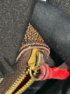 Louis Vuitton Damier Ebene Canvas Clemence Long Wallet