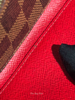 Louis Vuitton Damier Ebene Canvas Clemence Long Wallet