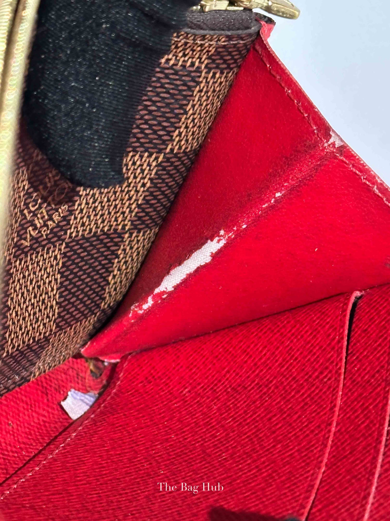Louis Vuitton Damier Ebene Canvas Clemence Long Wallet