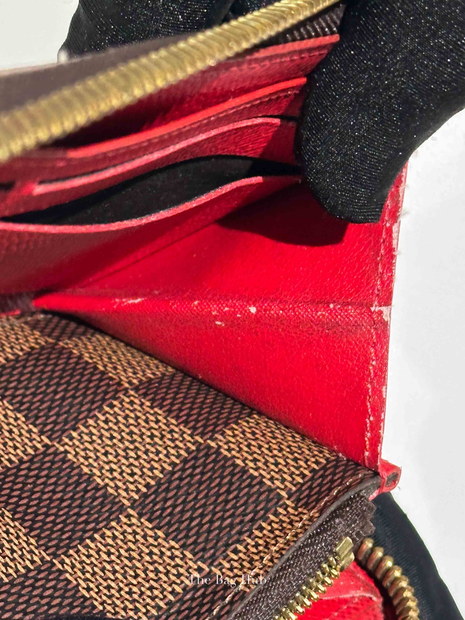 Louis Vuitton Damier Ebene Canvas Clemence Long Wallet