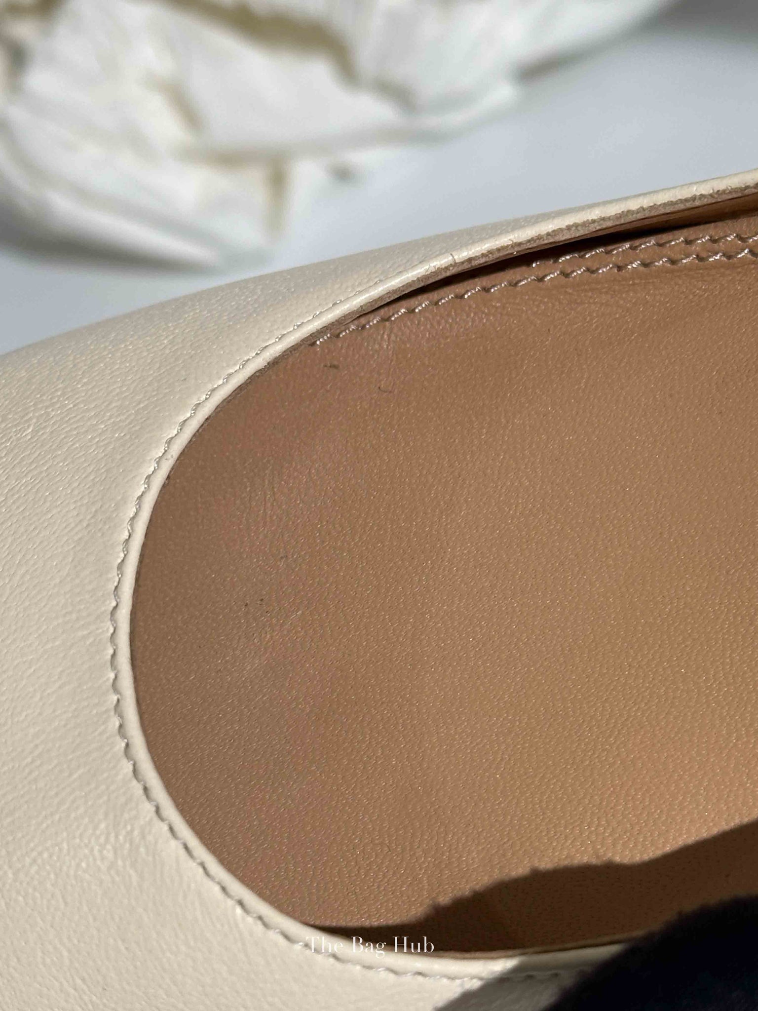 Maison Margiela Cream Leather Ballet Flats Size 36