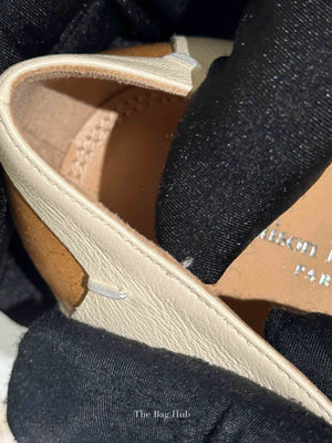 Maison Margiela Cream Leather Ballet Flats Size 36