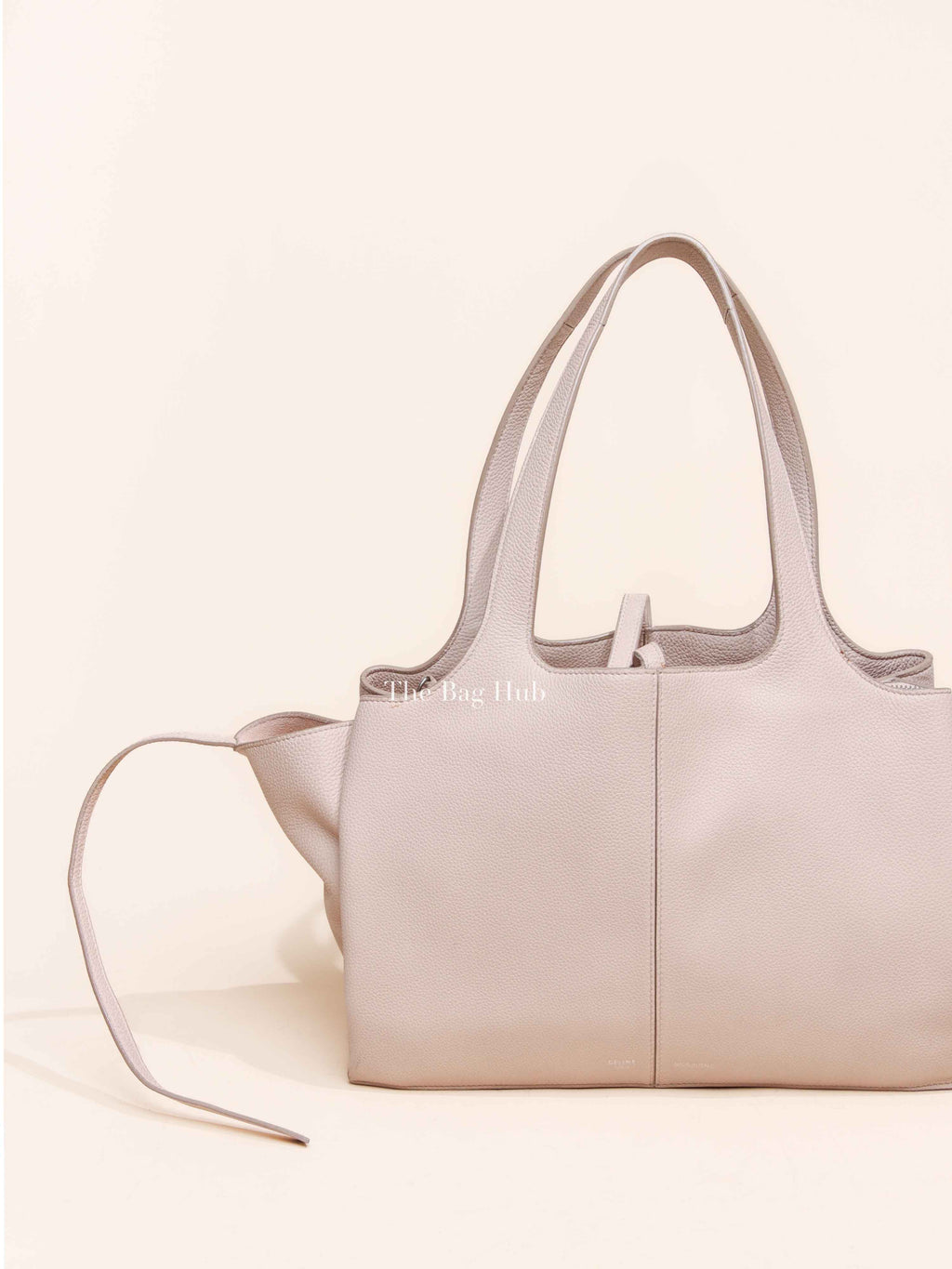 Celine Powder Baby Pink Grained Leather Small Tri-Fold Bag