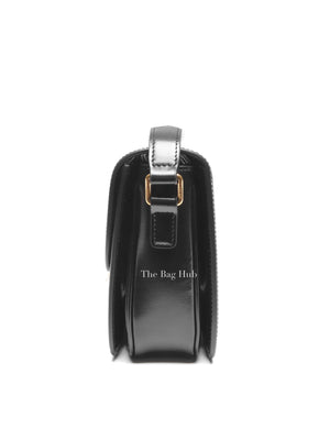 Celine Black Shiny Calfskin Classic Triomphe Crossbody Bag