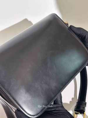 Celine Black Shiny Calfskin Classic Triomphe Crossbody Bag