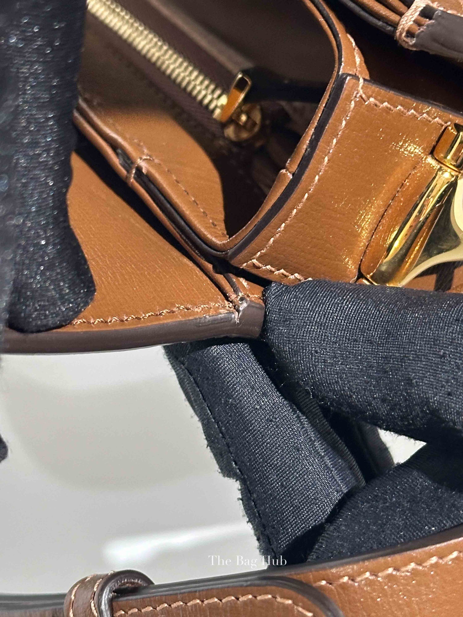 Gucci Brown Canvas GG Supreme Horsebit 1955 Small Shoulder Bag