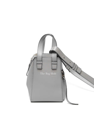 Loewe Gray Pearl Soft Grain Calfskin Compact Hammock Bag
