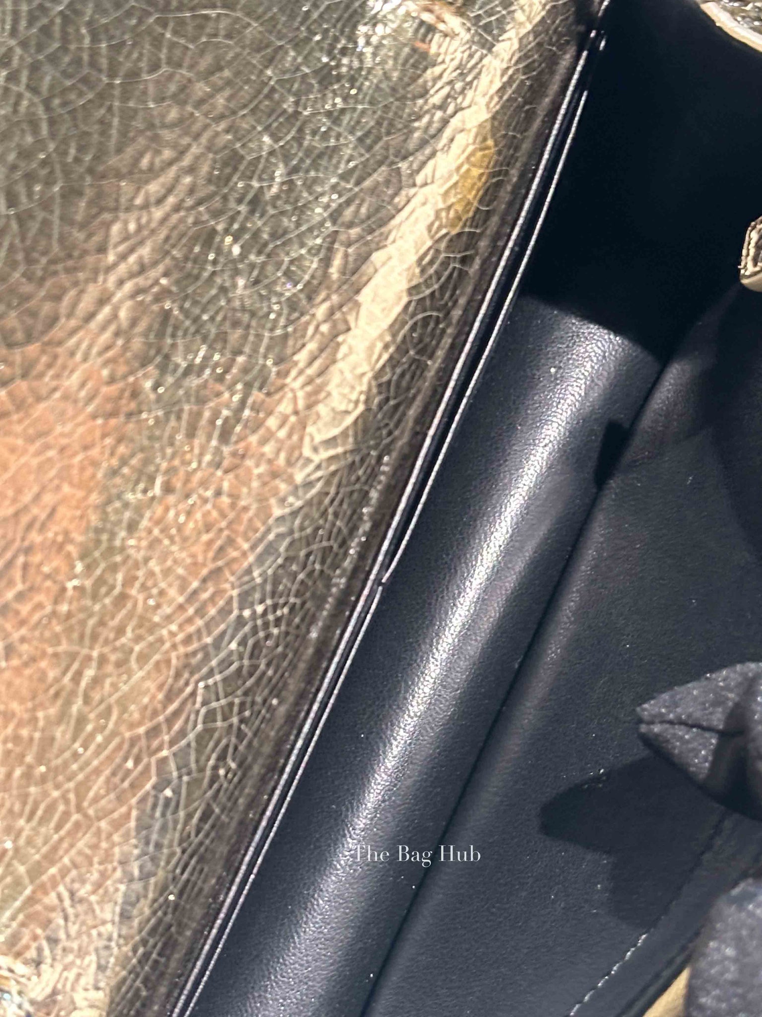 Saint Laurent Gold Leather Kate Tassel Wallet On Chain