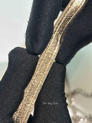 Saint Laurent Gold Leather Kate Tassel Wallet On Chain