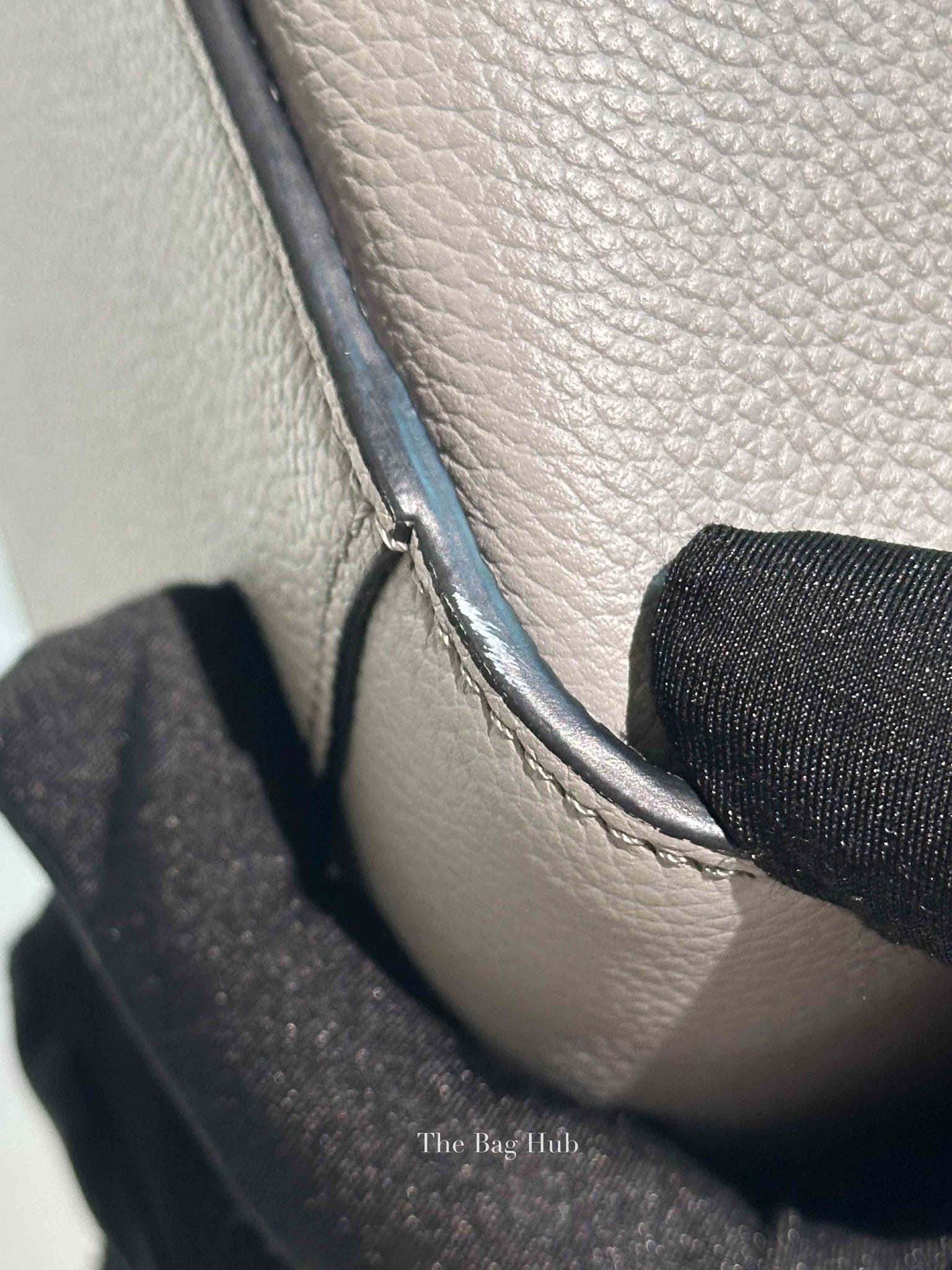 Loewe Gray Pearl Soft Grain Calfskin Compact Hammock Bag
