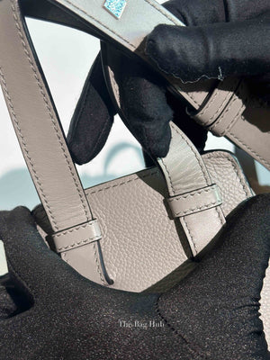 Loewe Gray Pearl Soft Grain Calfskin Compact Hammock Bag