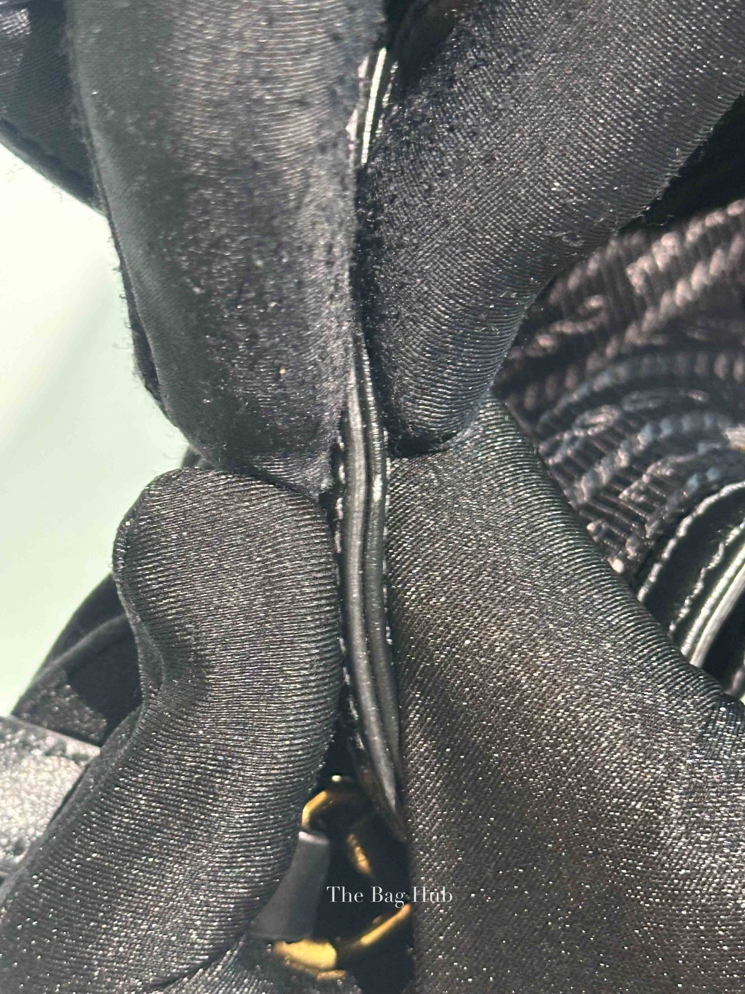 Prada Black Jacquard Canvas Mini Bucket Bag
