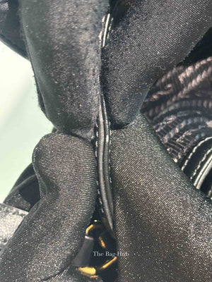 Prada Black Jacquard Canvas Mini Bucket Bag