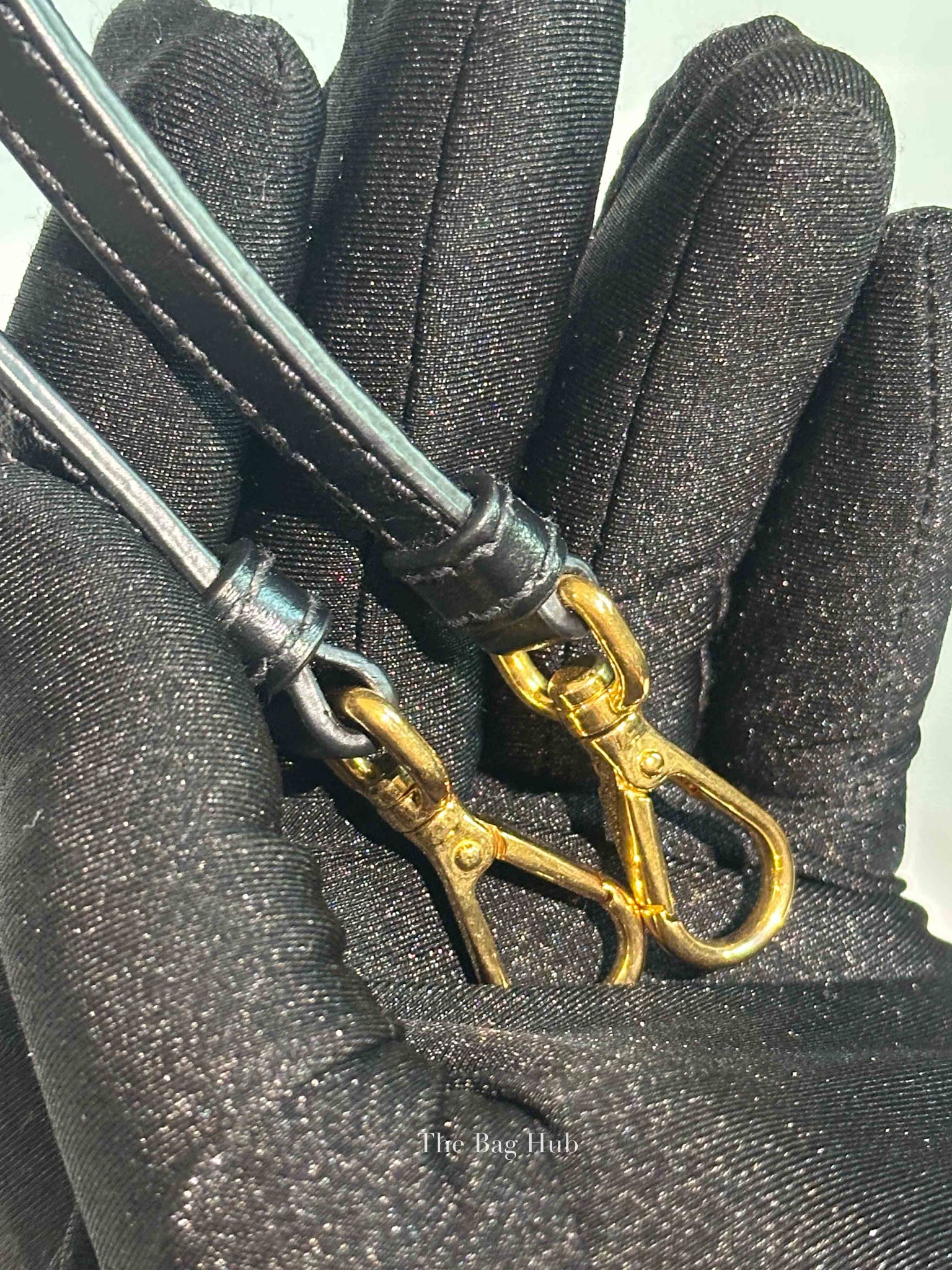 Prada Black Jacquard Canvas Mini Bucket Bag