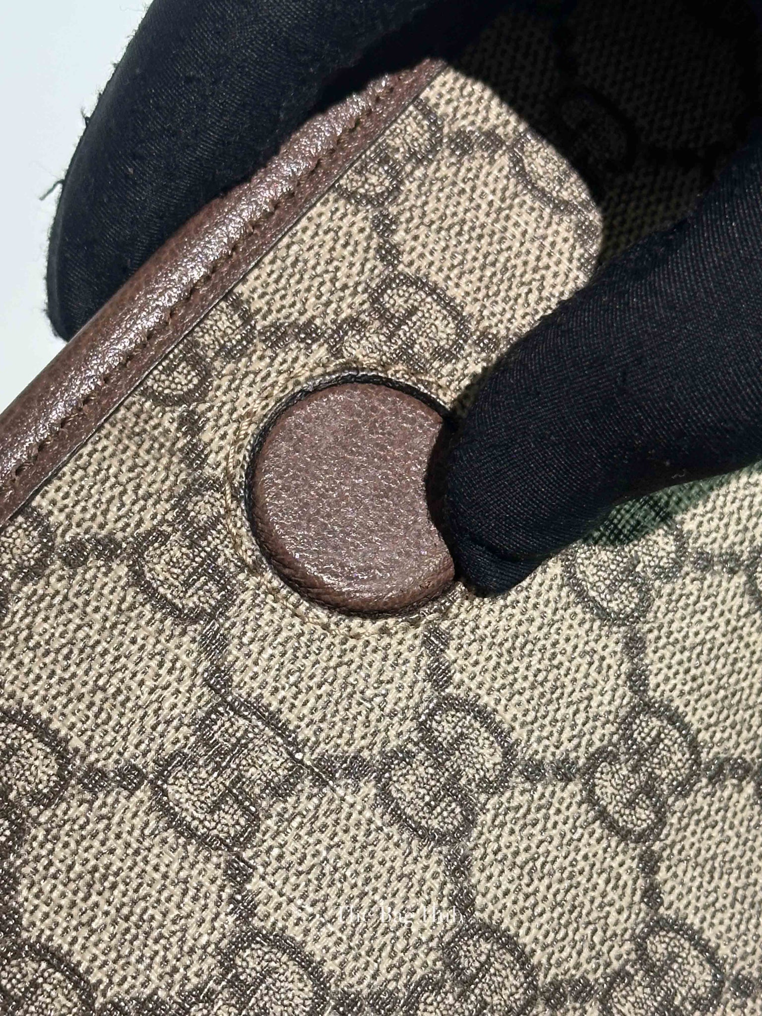 Gucci Brown Canvas GG Supreme Web Neo Vintage Belt Bag