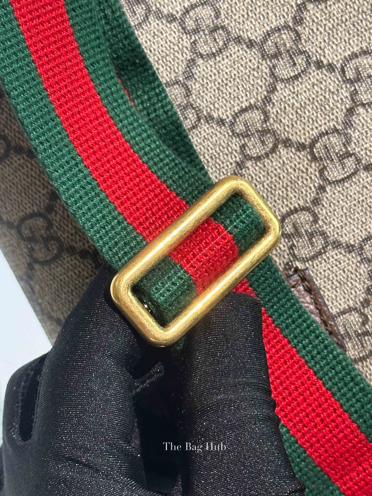 Gucci Brown Canvas GG Supreme Web Neo Vintage Belt Bag