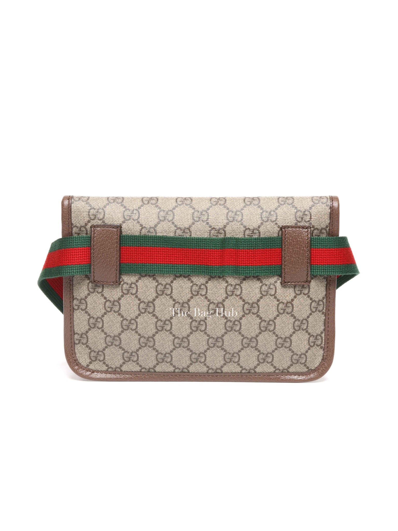 Gucci Brown Canvas GG Supreme Web Neo Vintage Belt Bag