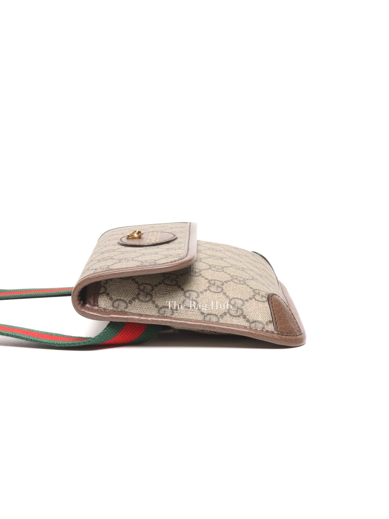 Gucci Brown Canvas GG Supreme Web Neo Vintage Belt Bag