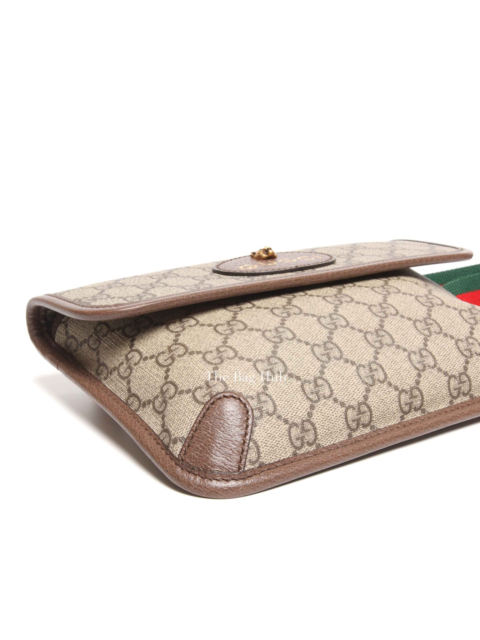 Gucci Brown Canvas GG Supreme Web Neo Vintage Belt Bag