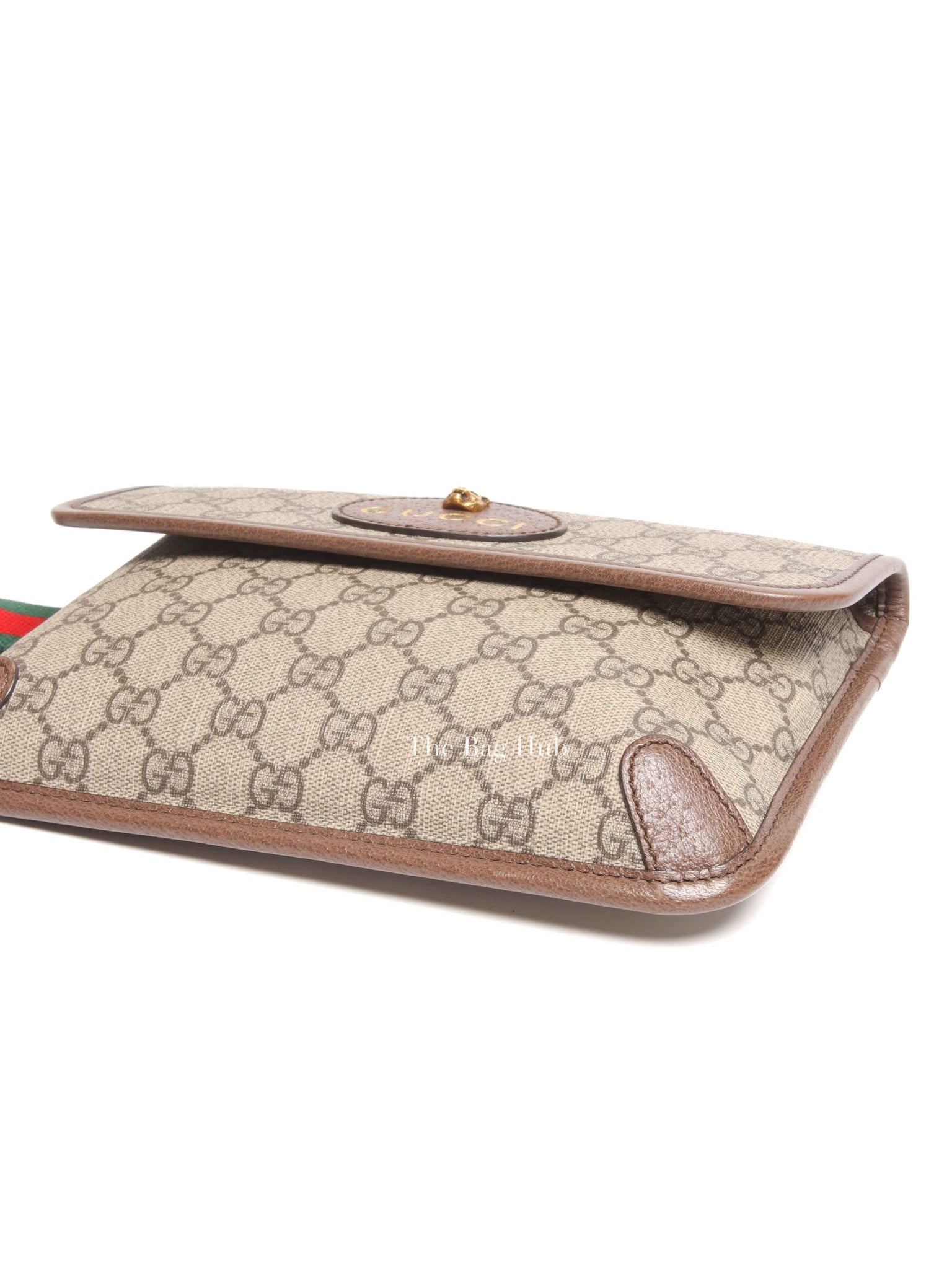 Gucci Brown Canvas GG Supreme Web Neo Vintage Belt Bag