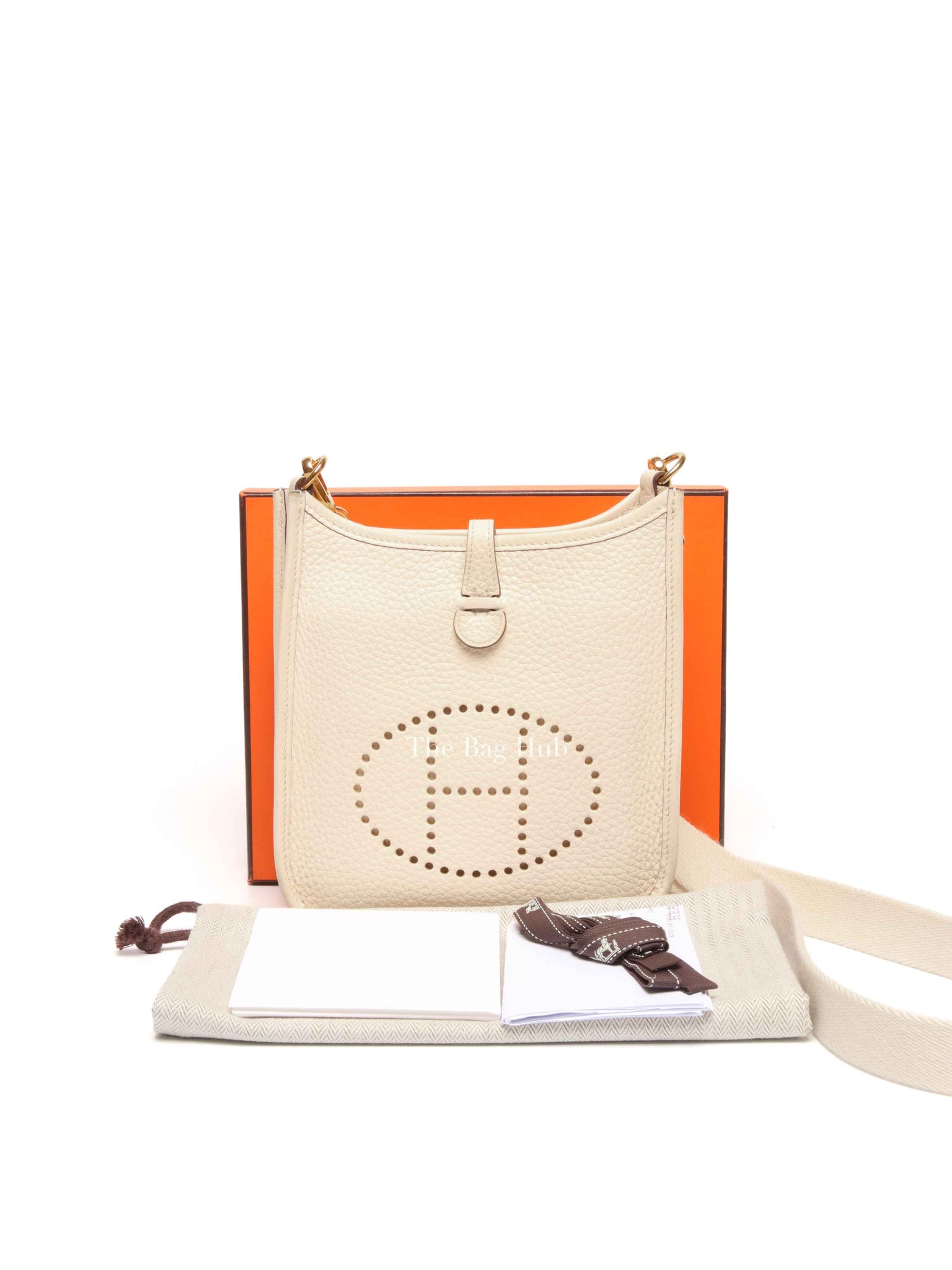Hermes Nata/Blanc Clemence Amazone Evelyne TPM Bag