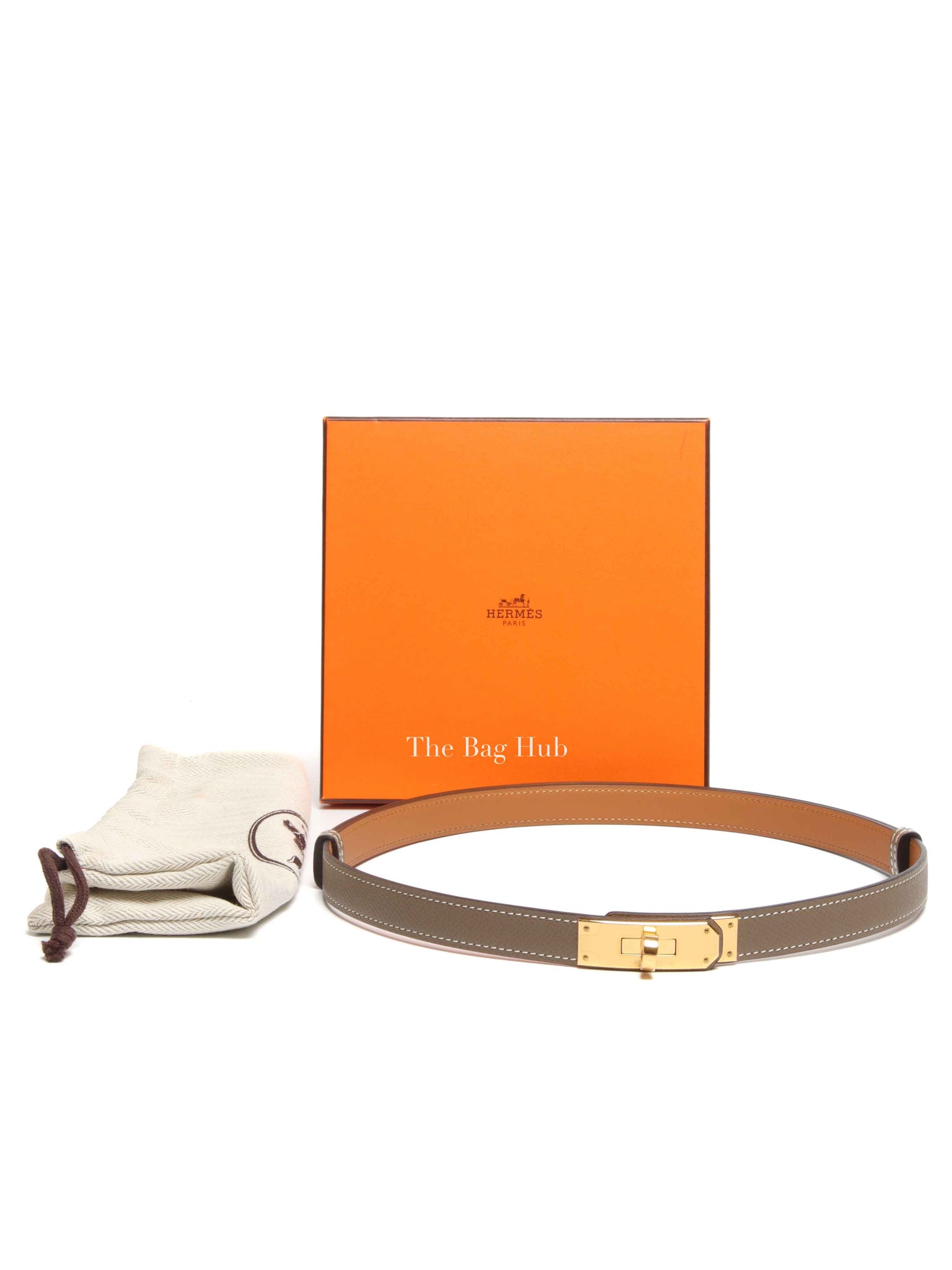 Hermes Etoupe Epsom Kelly 18 Belt