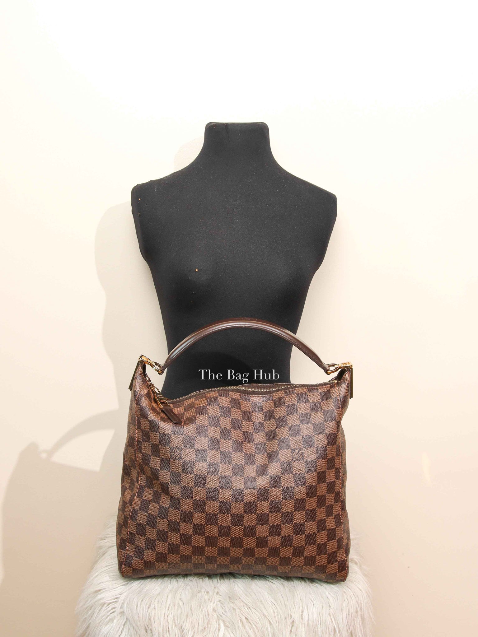 Louis Vuitton Damier Ebene Canvas Portobello PM Bag