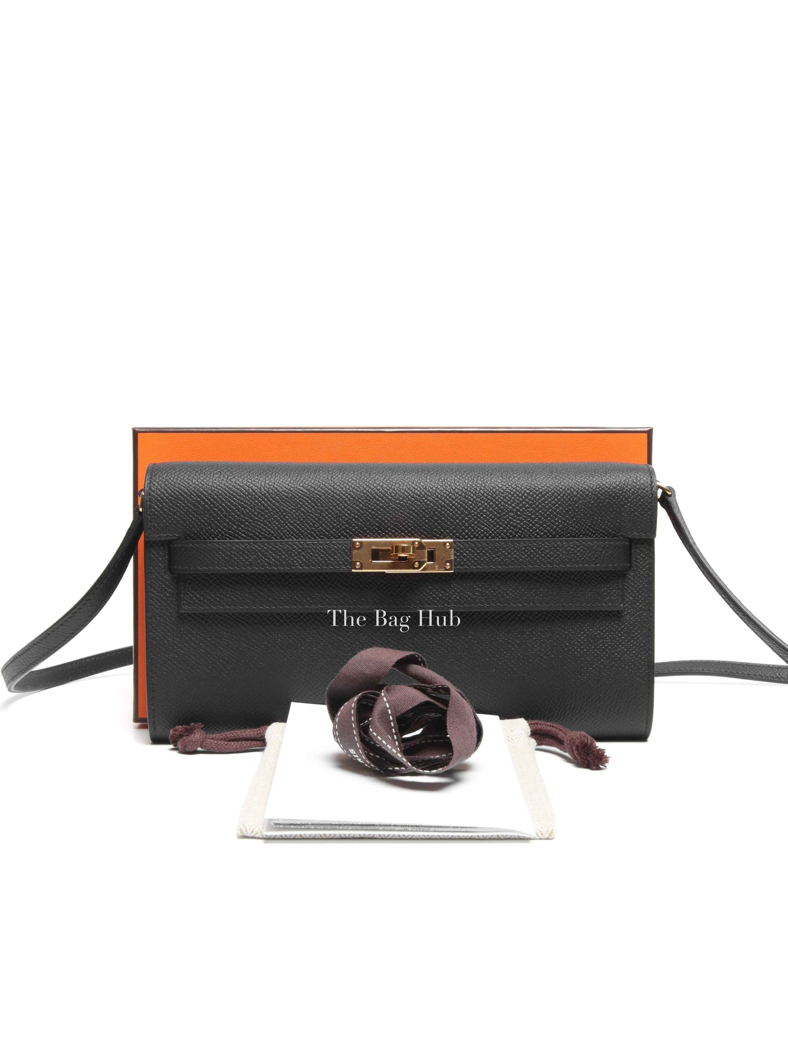 Hermes Noir Epsom Kelly To Go Wallet