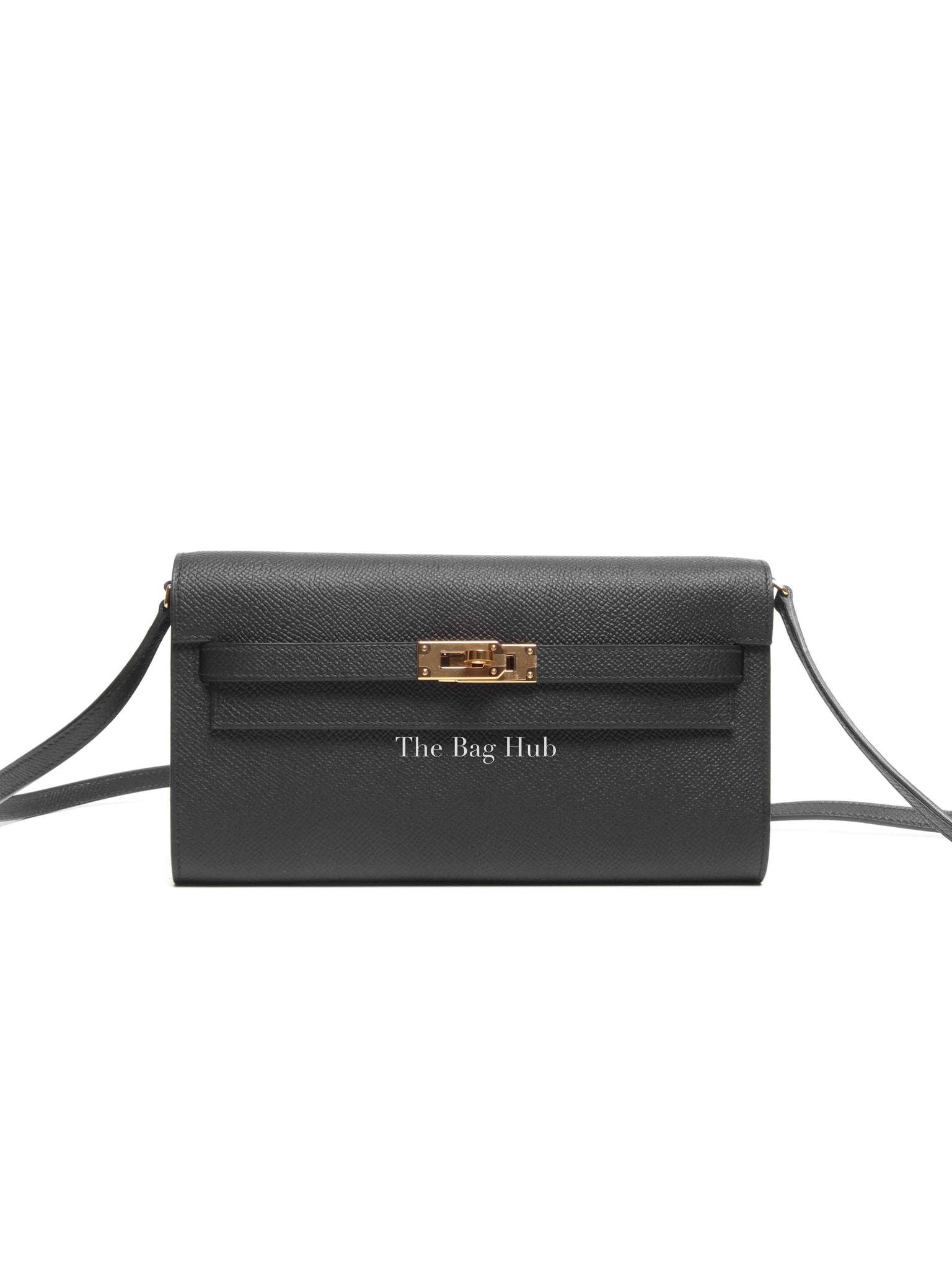 Hermes Noir Epsom Kelly To Go Wallet