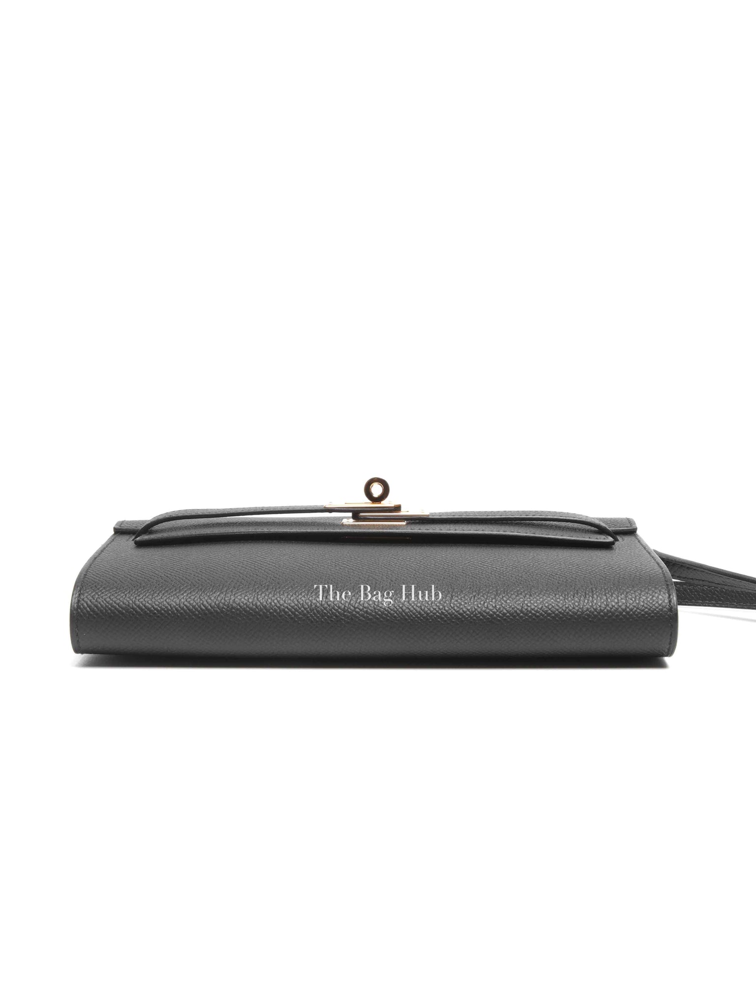 Hermes Noir Epsom Kelly To Go Wallet