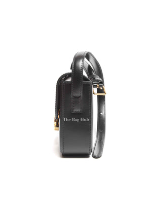 Celine Black Shiny Calfskin Classic Claude Triomphe Shoulder Bag