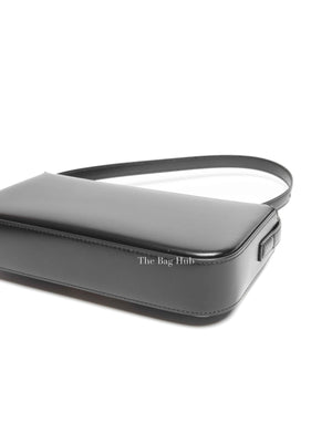 Celine Black Shiny Calfskin Classic Claude Triomphe Shoulder Bag