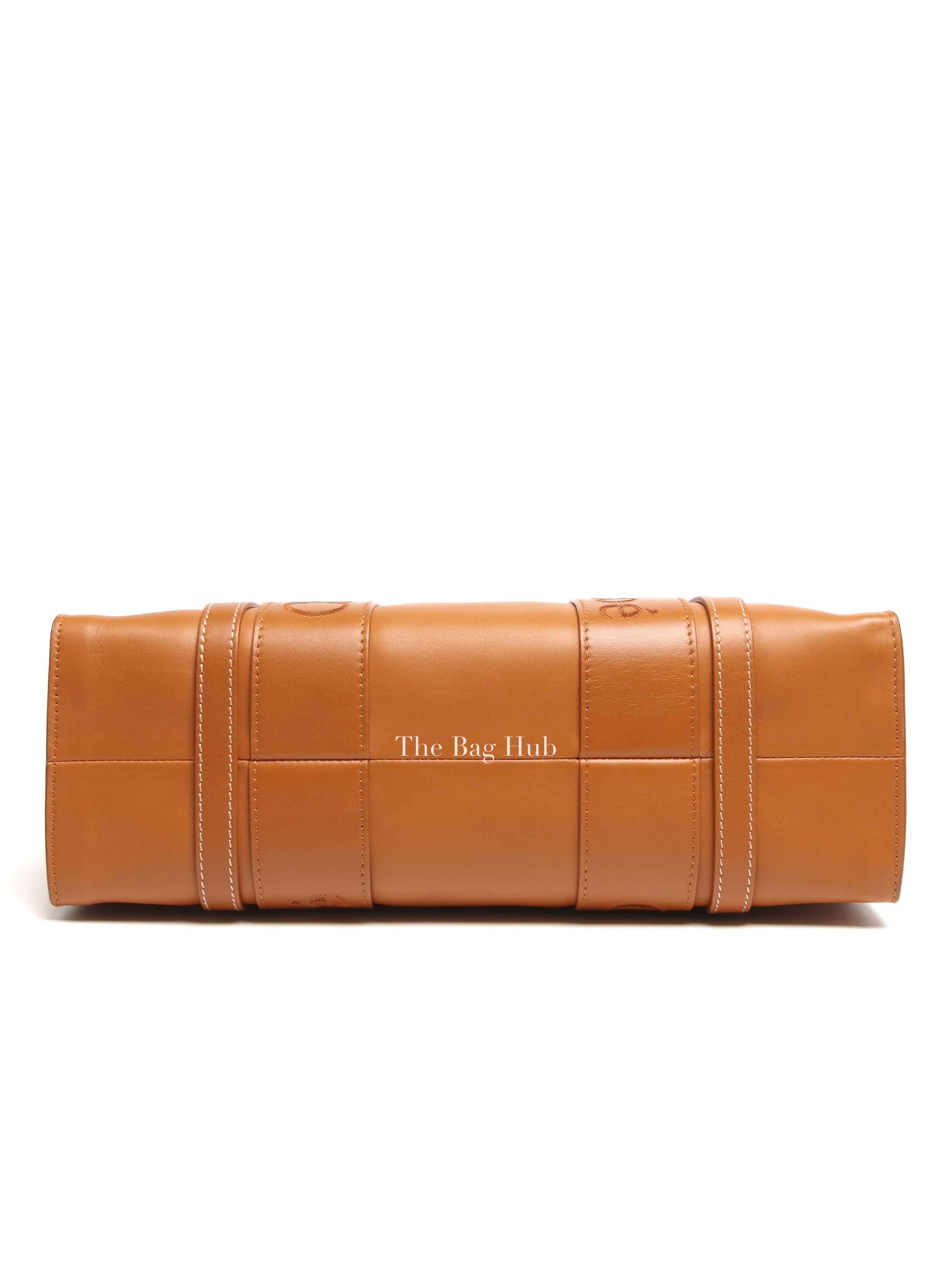 Chloe Caramel Leather Woody Medium Tote Bag