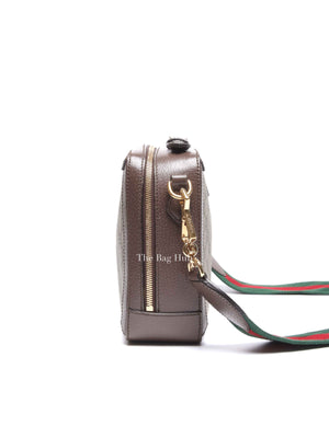 Gucci Brown GG Supreme Ophidia Top Handle Shoulder Bag