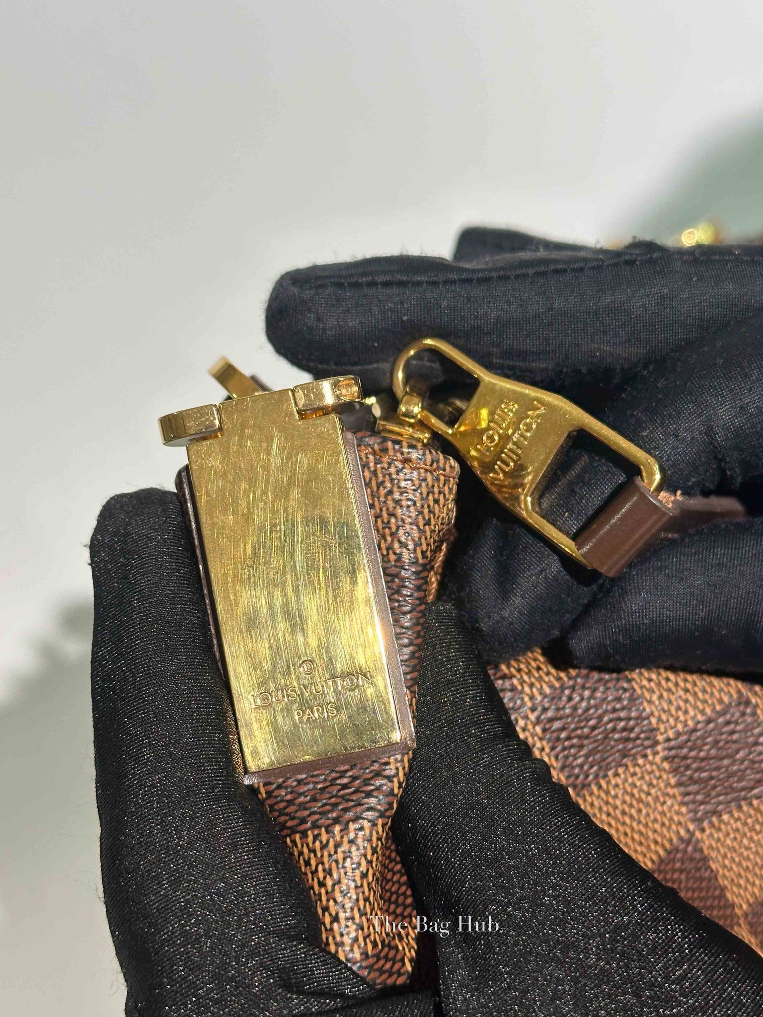 Louis Vuitton Damier Ebene Canvas Portobello PM Bag