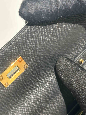 Hermes Noir Epsom Kelly To Go Wallet