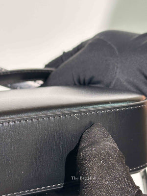 Celine Black Shiny Calfskin Classic Claude Triomphe Shoulder Bag