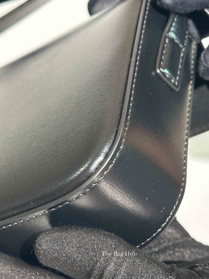 Celine Black Shiny Calfskin Classic Claude Triomphe Shoulder Bag