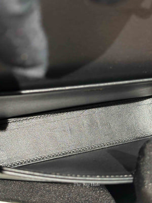 Celine Black Shiny Calfskin Classic Claude Triomphe Shoulder Bag
