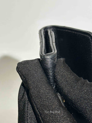 Chanel Black Caviar Quilted Classic Flap Card Holder
