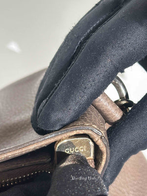 Gucci Brown Leather Bamboo Fringe Medium Tote Bag